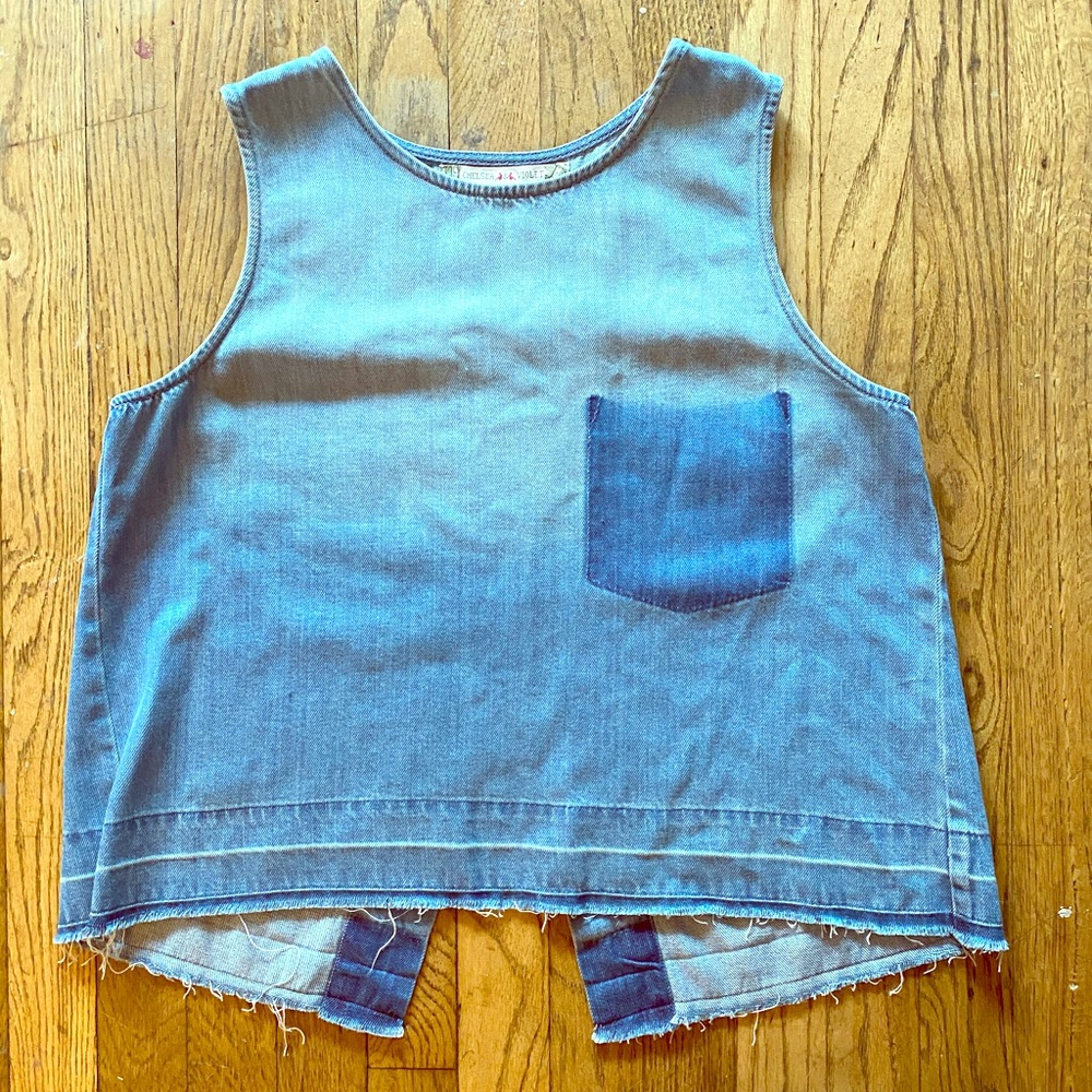 Denim crop